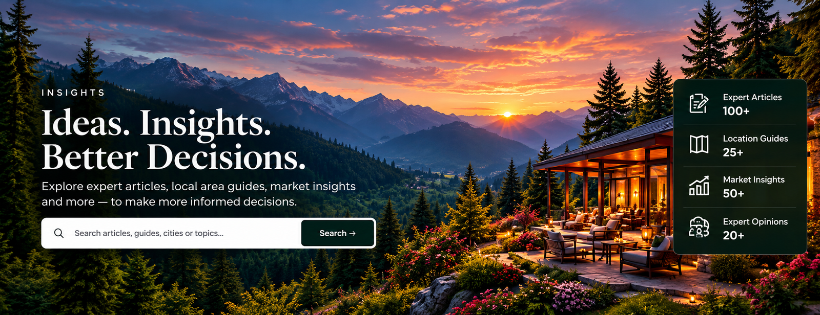 Insight sunset mountain resort insights banner